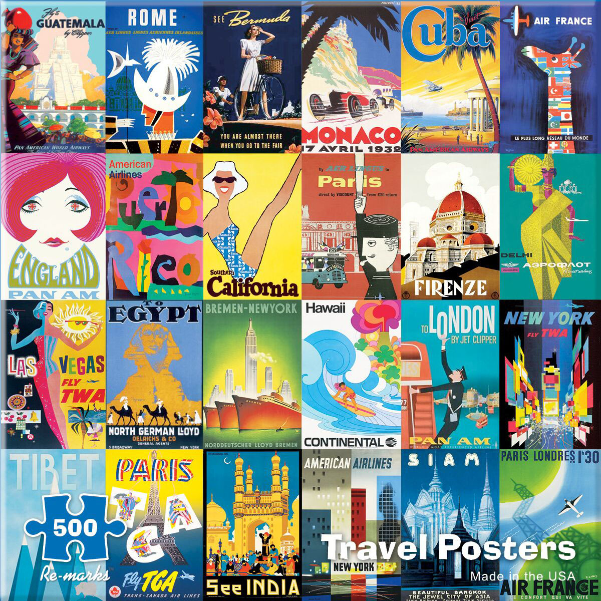 Travel Posters Travel Jigsaw Puzzle