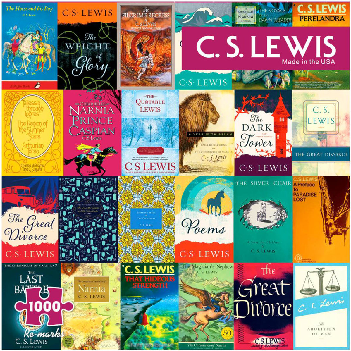 C.S. Lewis, 1000 Pieces, Re-marks | Puzzle Warehouse