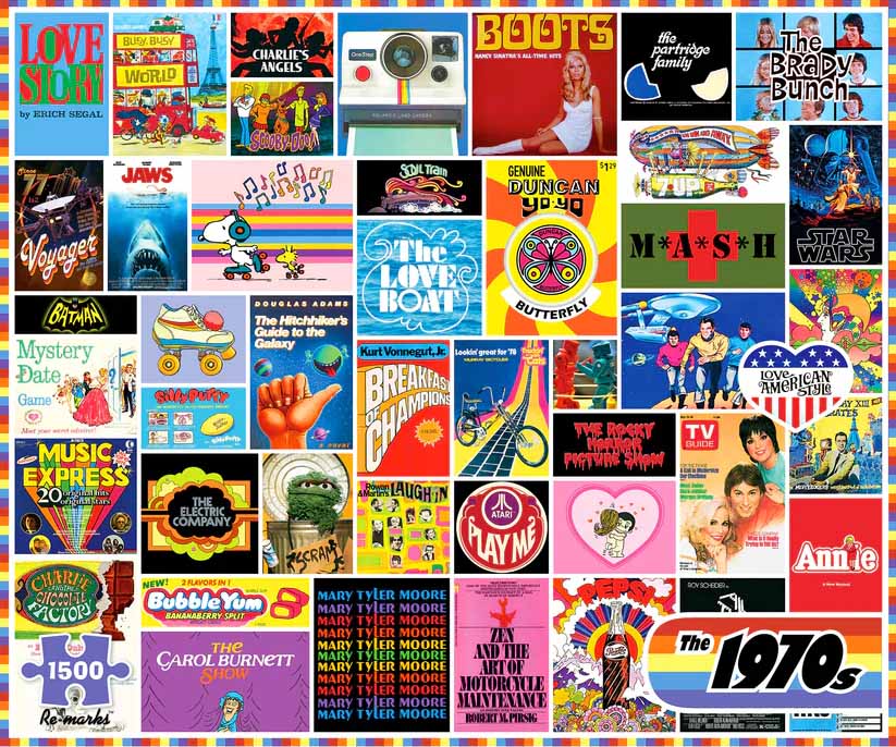 The 1970's Nostalgic & Retro Jigsaw Puzzle