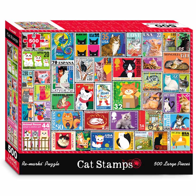 Cat Stamps Cats Jigsaw Puzzle