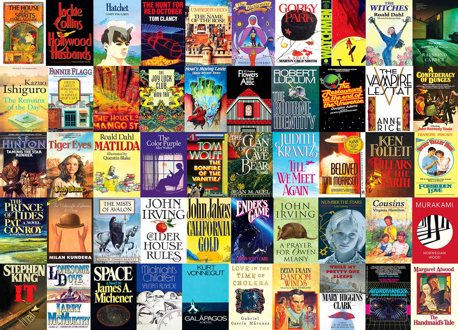 1980s Novels, 1000 Pieces, Re-marks | Puzzle Warehouse