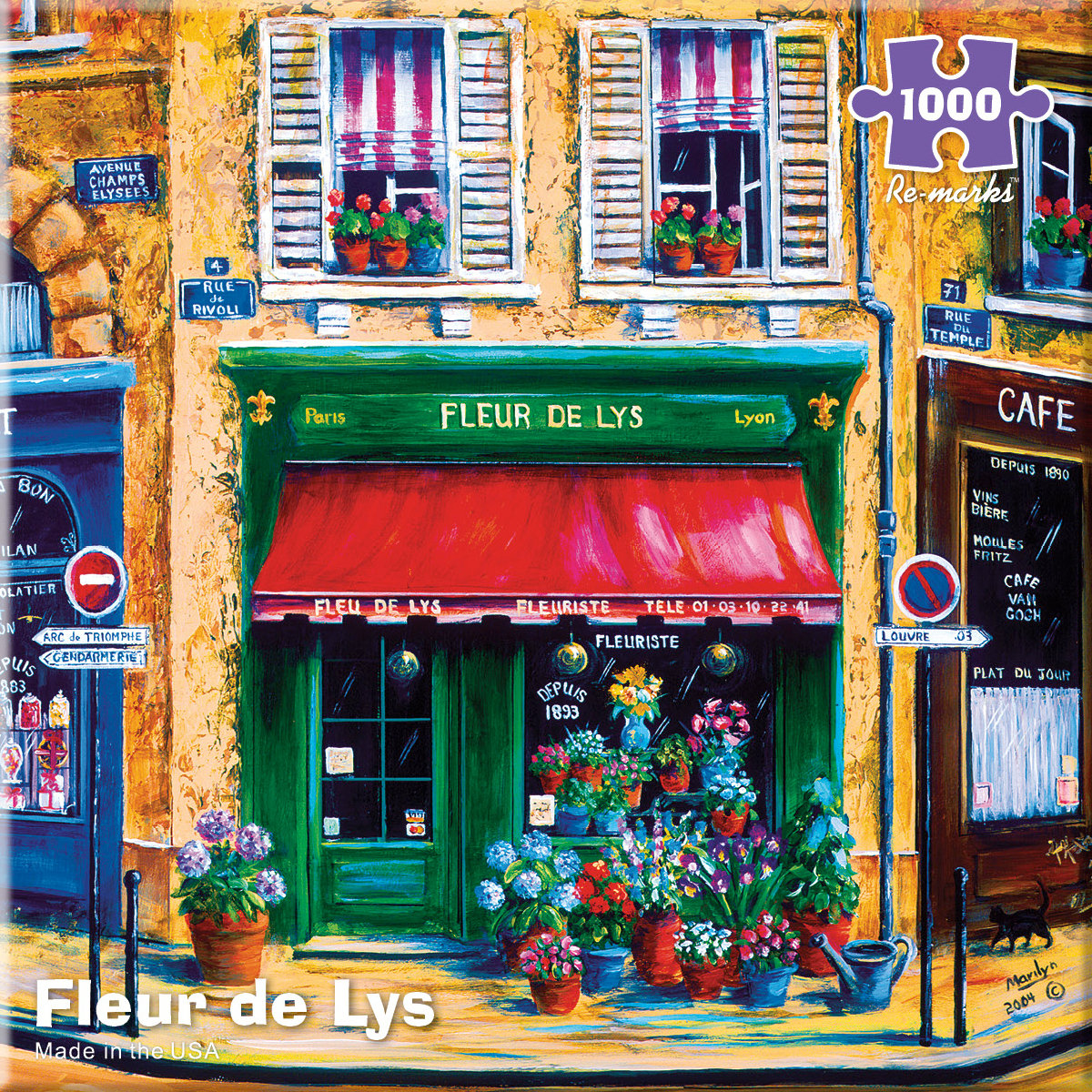 Fleur de Lys, 1000 Pieces, Re-marks | Puzzle Warehouse