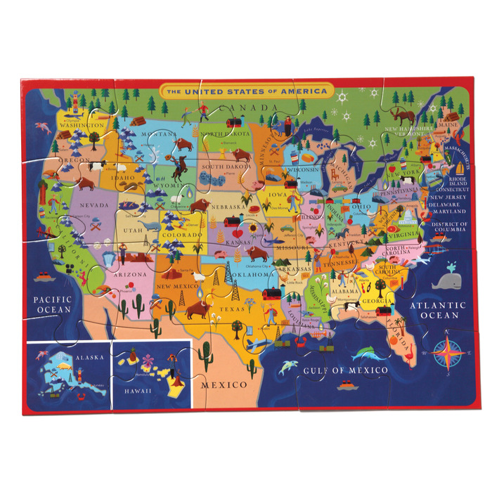  MasterPieces 44 Piece Jigsaw Puzzle for Kids - USA Map