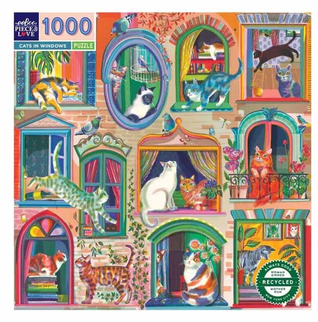 Cats in Windows Cats Jigsaw Puzzle
