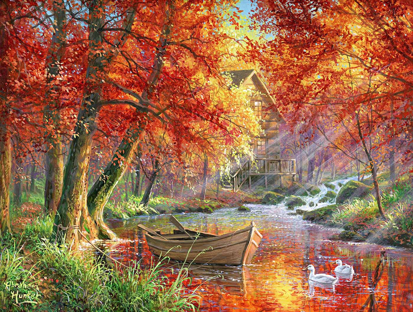 Vibrant Morning - Scratch and Dent Fall Jigsaw Puzzle