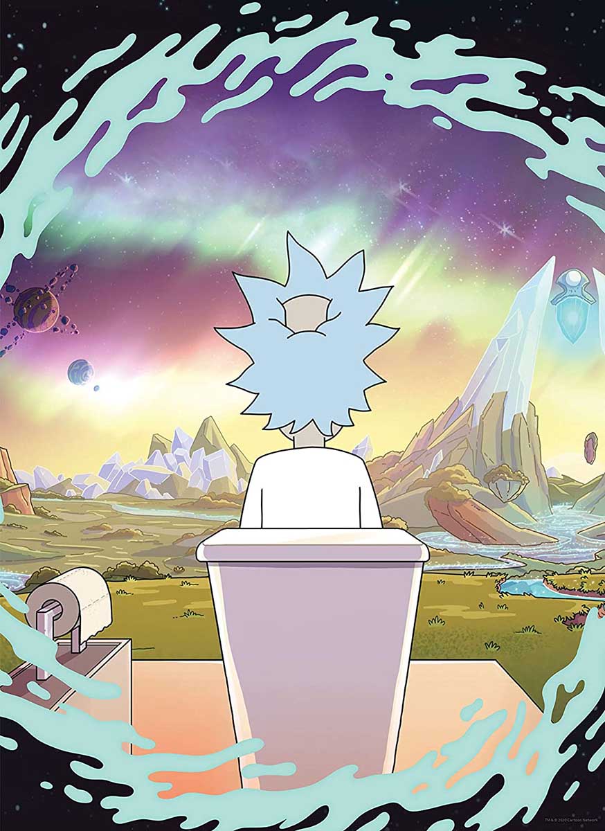 Rick and Morty Shy Pooper Movies & TV Jigsaw Puzzle