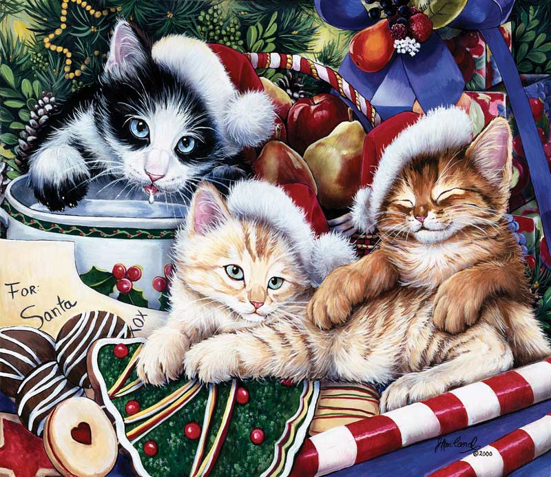 Meowy Christmas Jigsaw Puzzle | PuzzleWarehouse.com