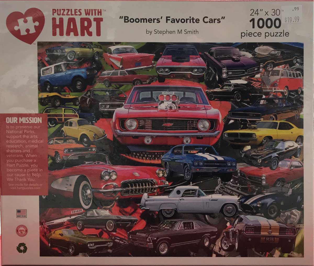 Boomers' Favorite Cars - Scratch and Dent Car Jigsaw Puzzle