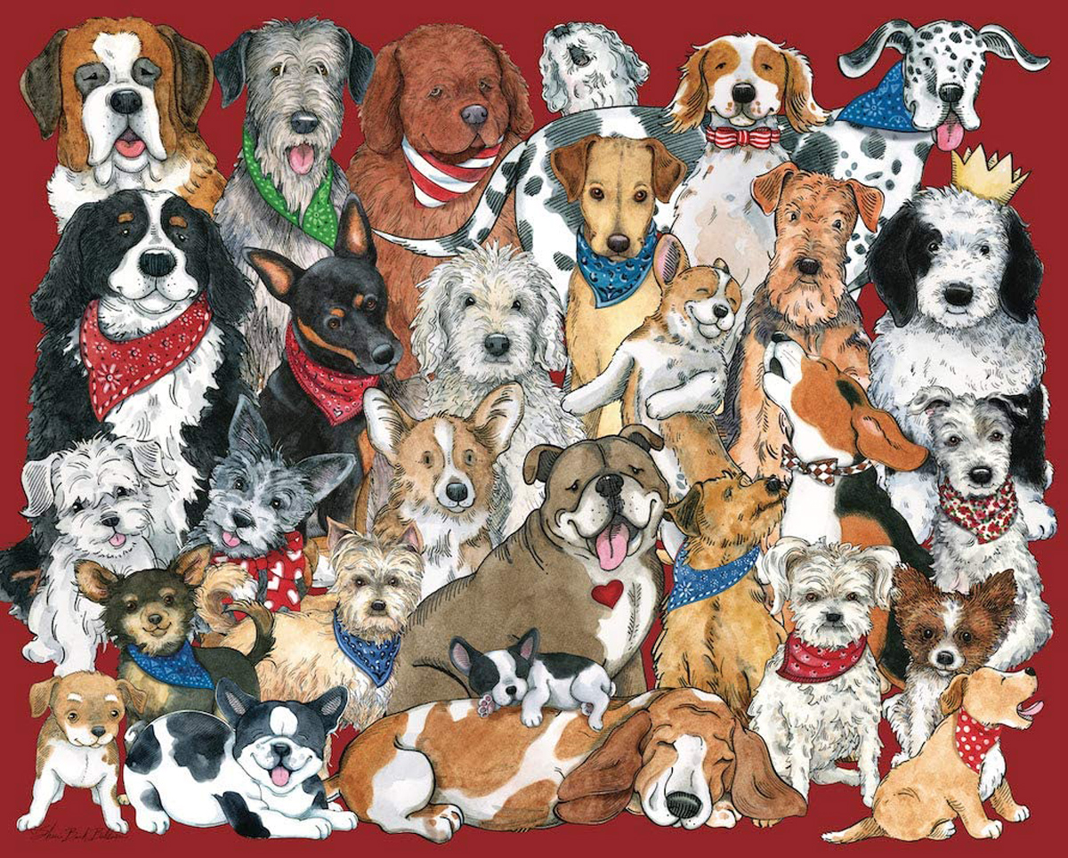 Dogs, Dogs, Dogs, 1000 Pieces, Hart Puzzles | Puzzle Warehouse
