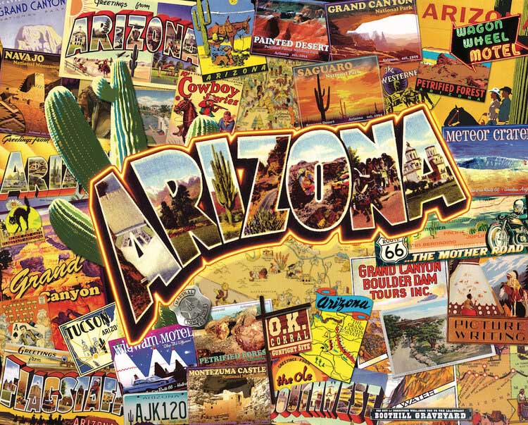 Arizona - Scratch and Dent Travel Jigsaw Puzzle