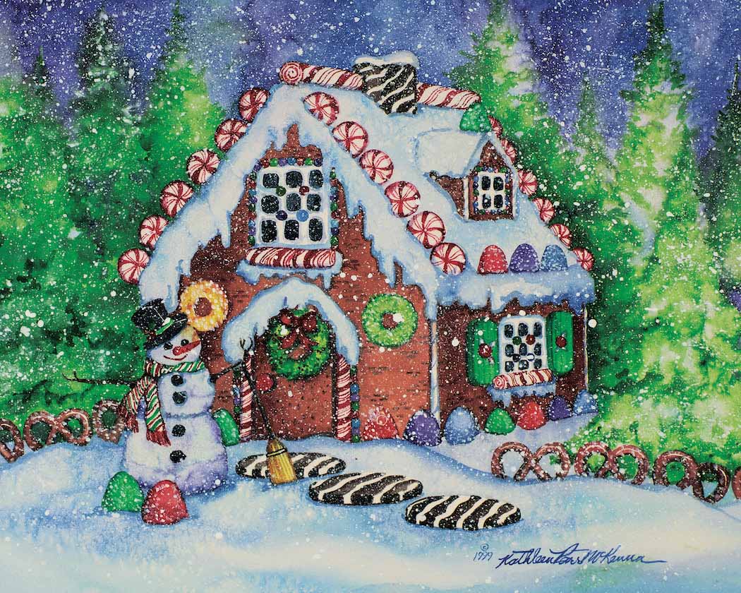 Gingerbread Cottage Winter Jigsaw Puzzle