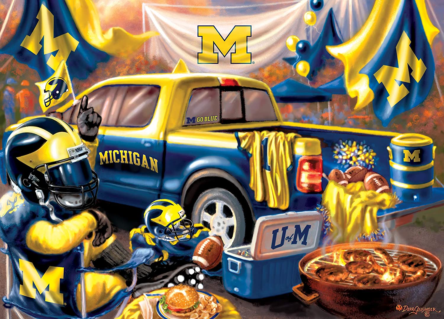 Michigan Gameday Sports Jigsaw Puzzle