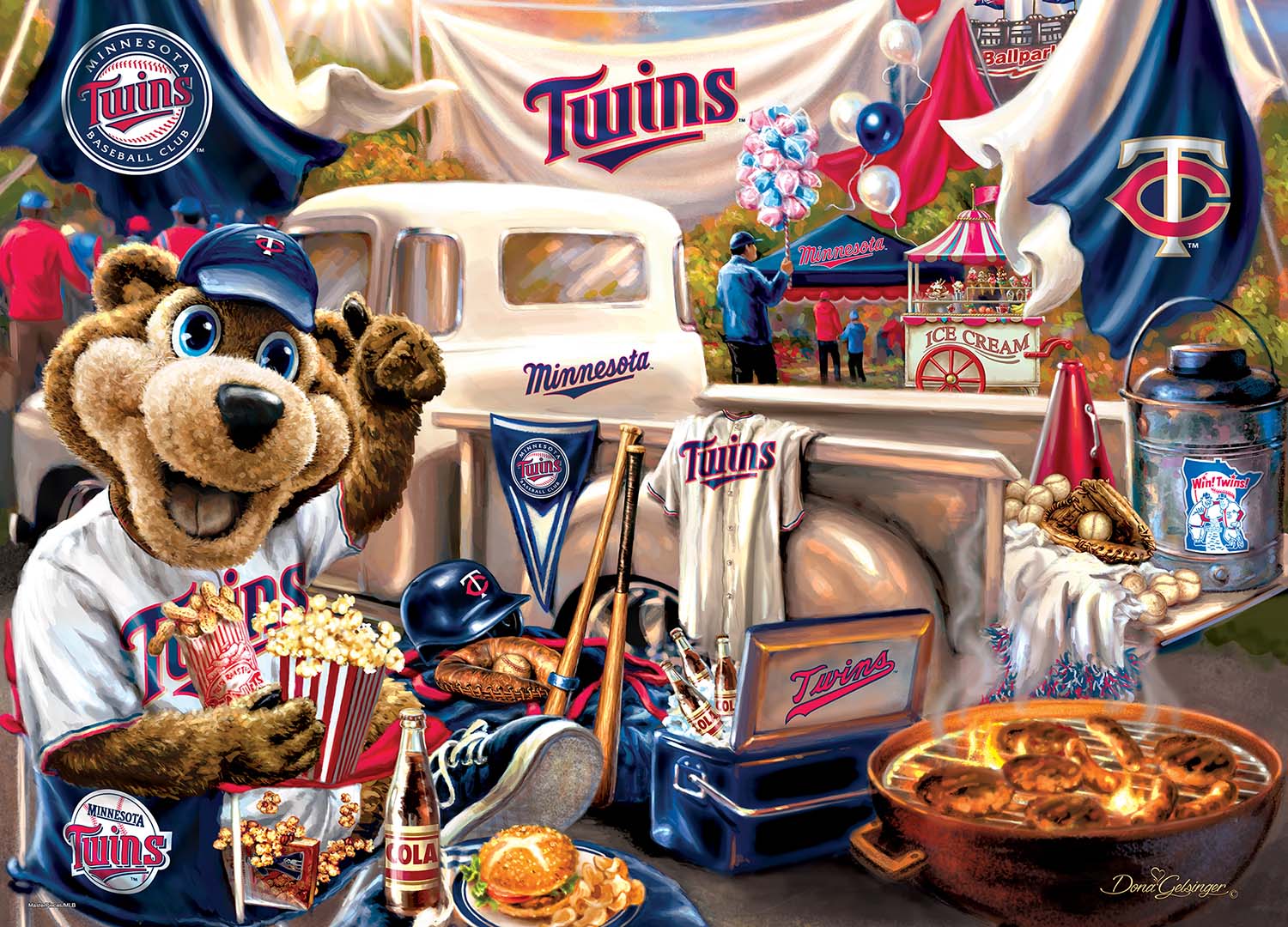 Minnesota Twins MLB Gameday , 1000 Pieces, MasterPieces Puzzle Warehouse