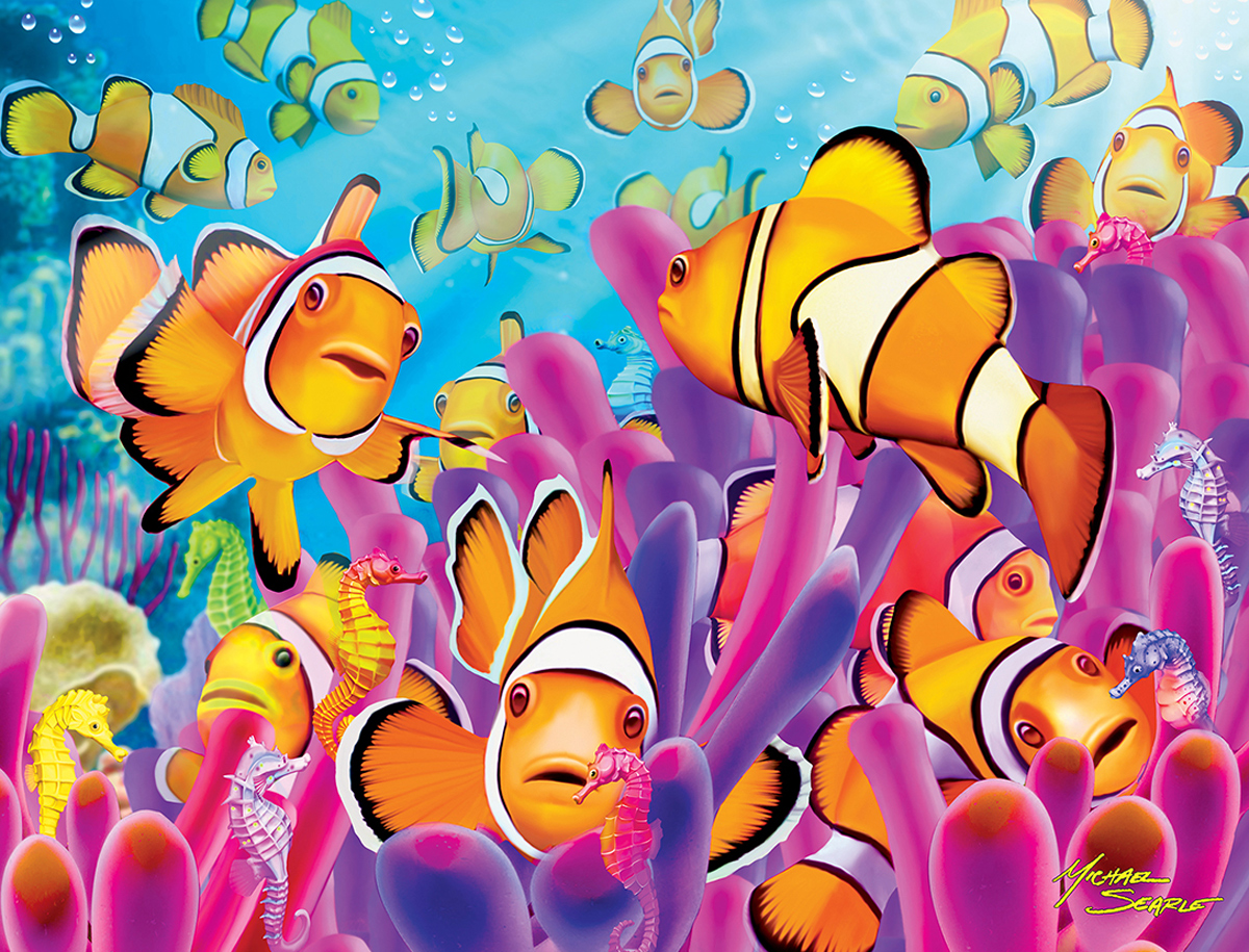 Clownfish Fish Glow in the Dark Puzzle