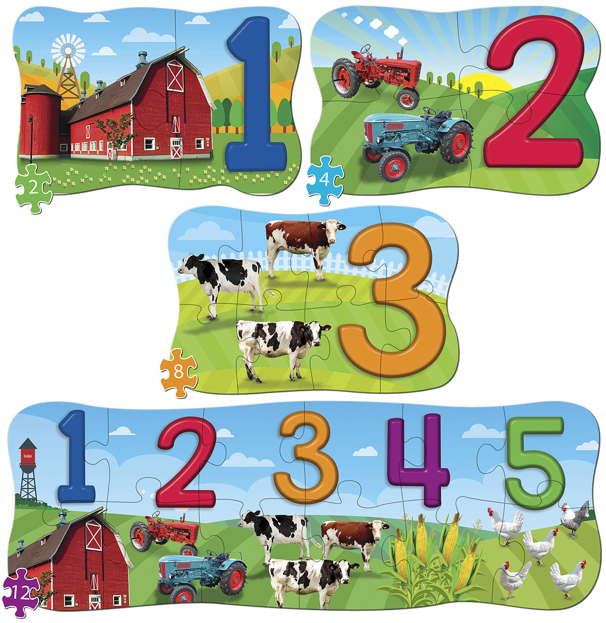 Farm Jigsaw Puzzles 123 Free - Fun Learning Puzzle Game for Kids