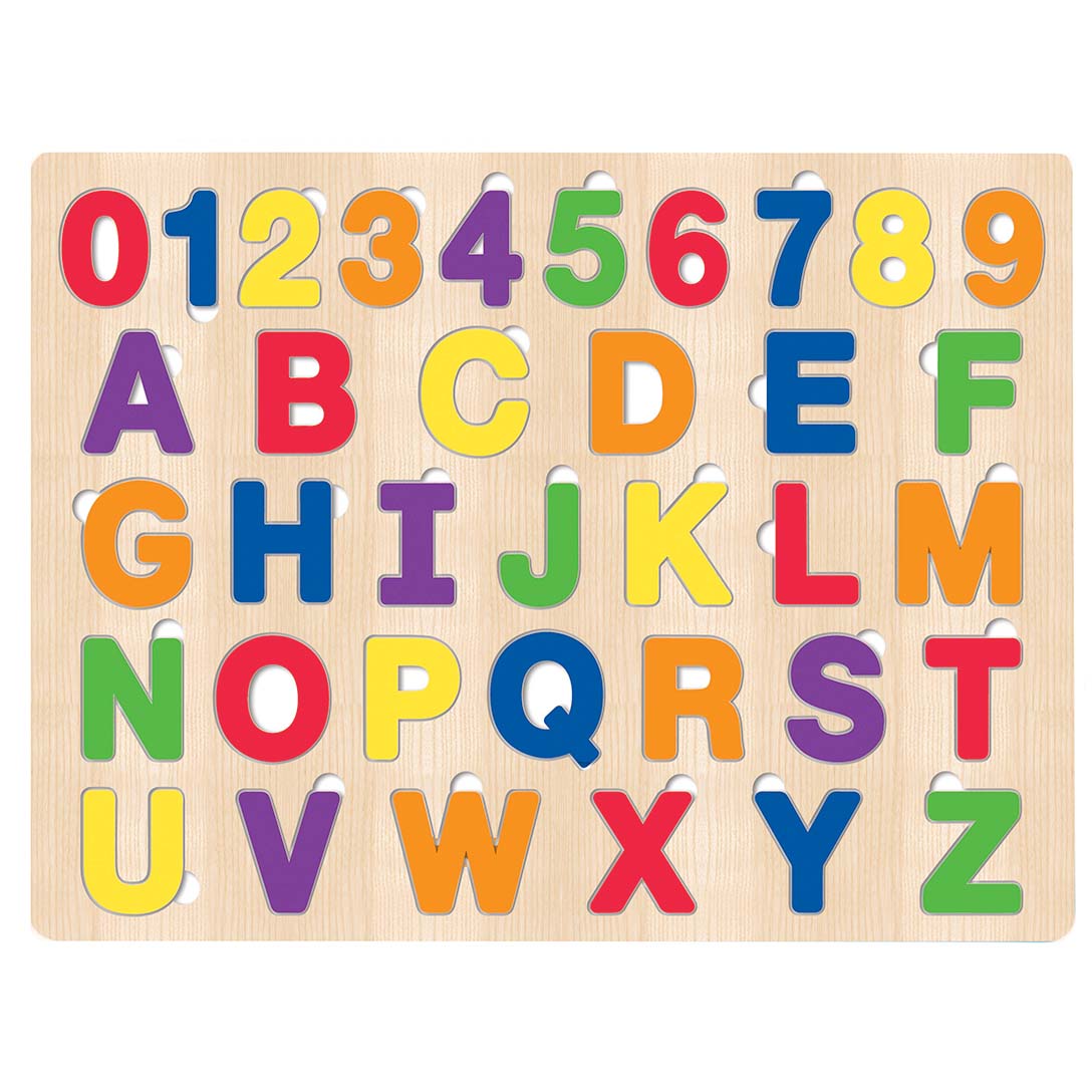 Wooden Puzzle Baby Kids Toddler Jigsaw Alphabet Letters Animal Learning Toy  Gift