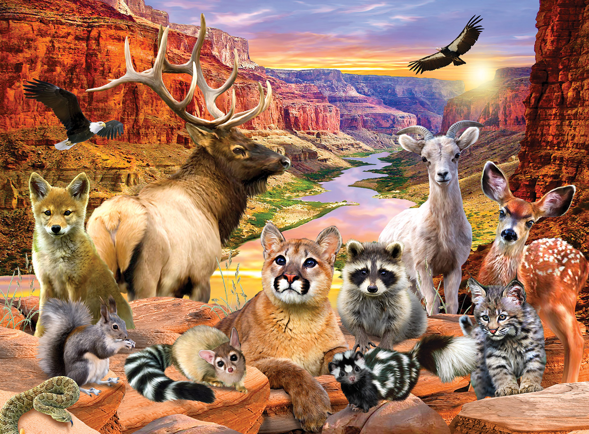 Grand Canyon National Park Forest Animal Jigsaw Puzzle