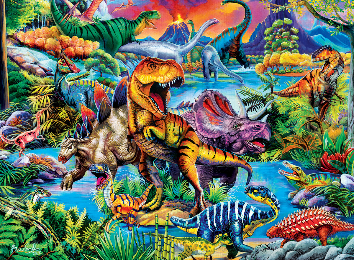 Glow in the Dark - King of the Dinos Dinosaurs Glow in the Dark Puzzle