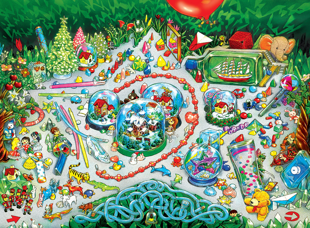 Snow Globe Wonderland Winter Jigsaw Puzzle