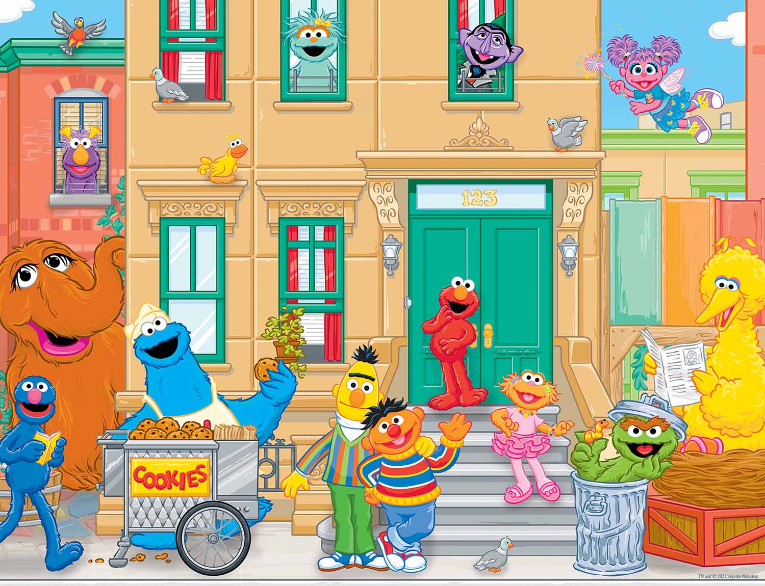 Sesame Street - In the Neighborhood, 36 Pieces, MasterPieces | Puzzle ...