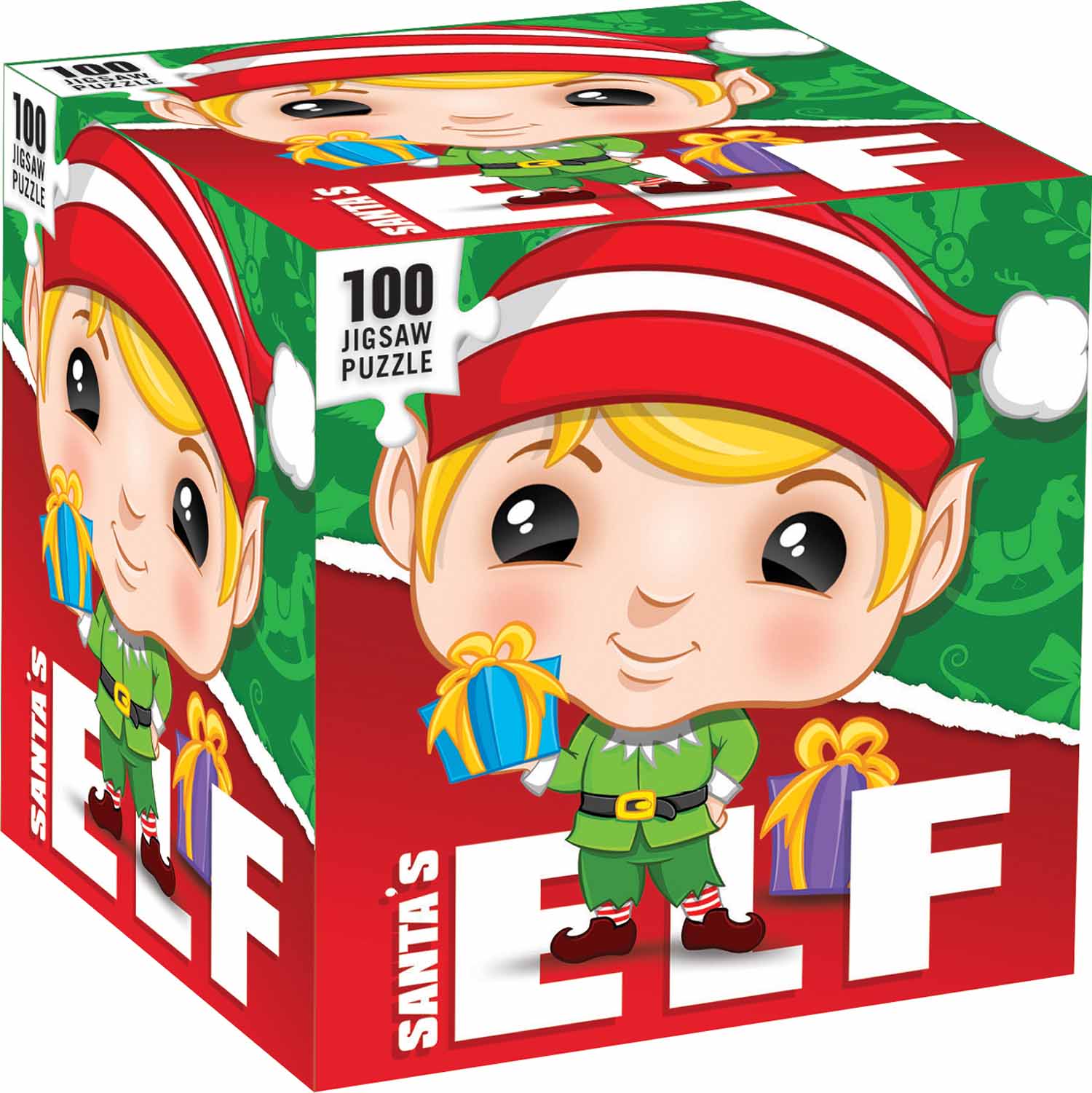 Elf - 100 Piece Square Puzzle Christmas Jigsaw Puzzle