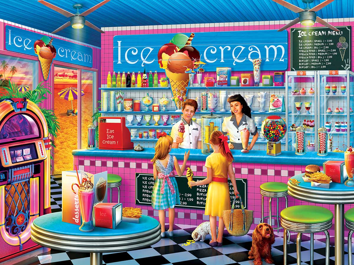 Anna's Ice Cream Parlor - Scratch and Dent Food and Drink Jigsaw Puzzle