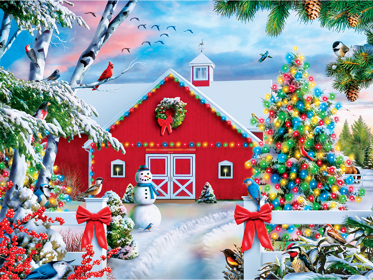 Holiday - Country Christmas Farm Jigsaw Puzzle