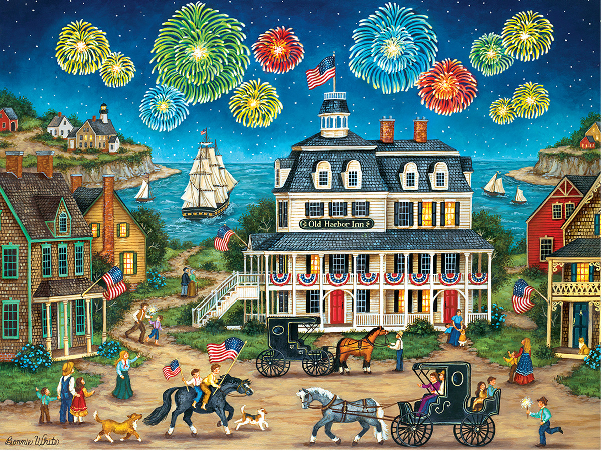Fireworks Finale Fourth of July Jigsaw Puzzle