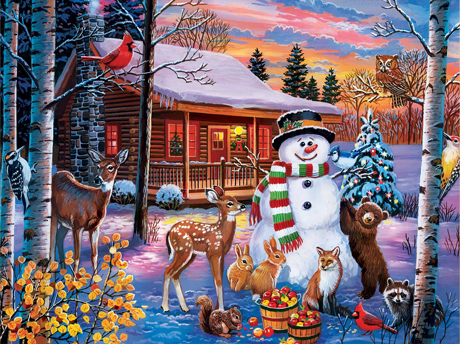 Holiday - Winter Visitors Winter Jigsaw Puzzle