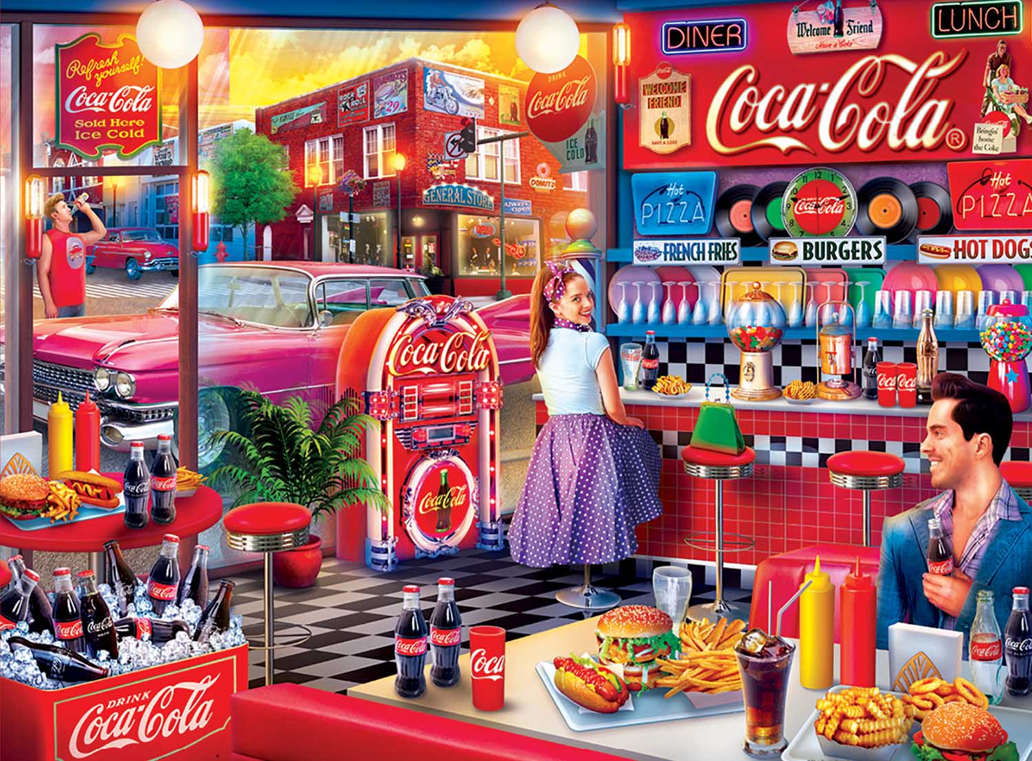 Soda Fountain Nostalgic & Retro Jigsaw Puzzle