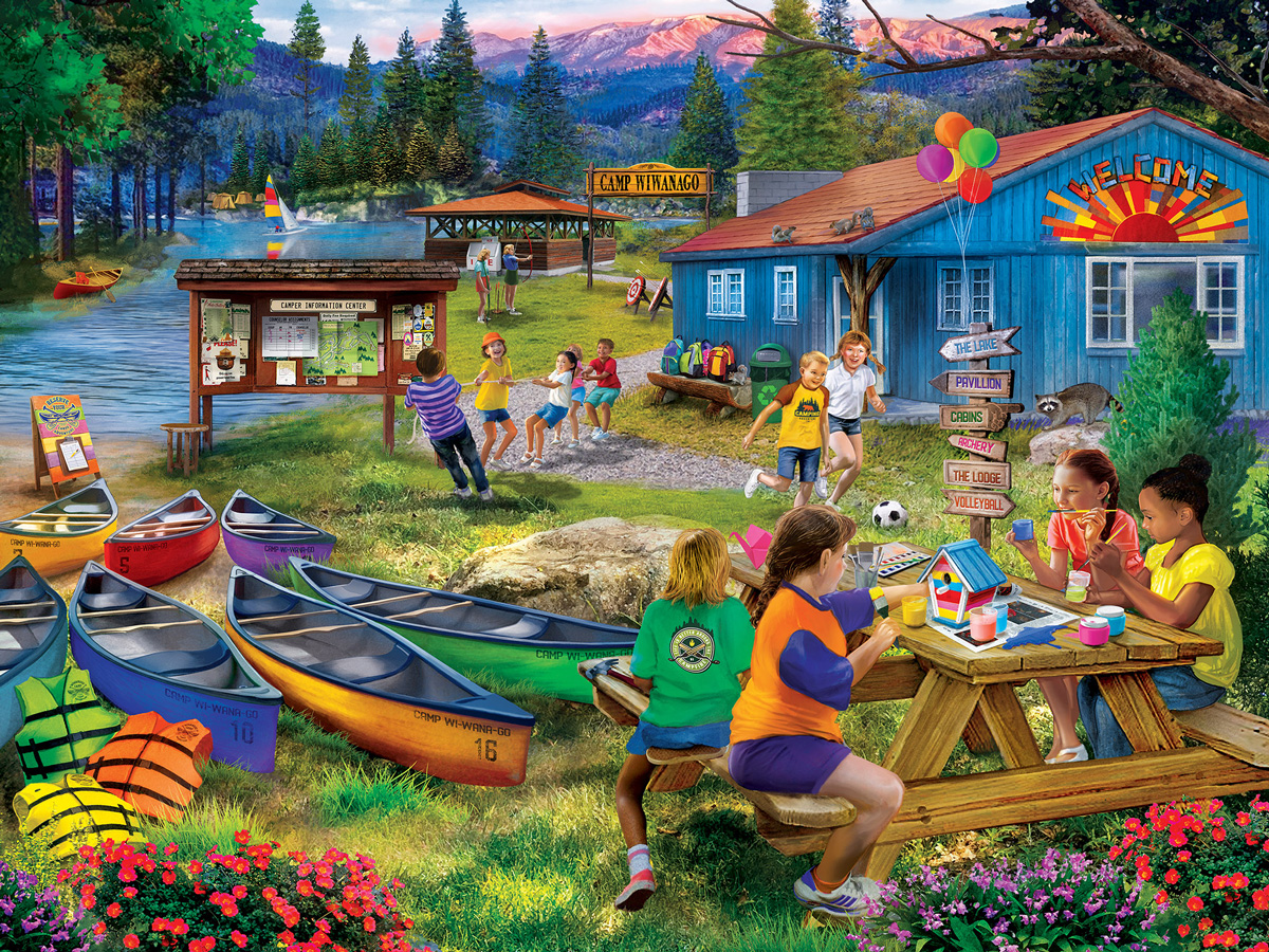 Camp Wiwango - Scratch and Dent Cabin & Cottage Jigsaw Puzzle