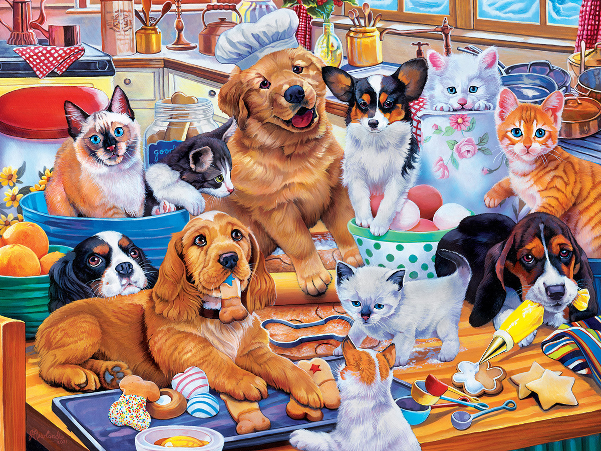 Baking Cookoff Cats Jigsaw Puzzle