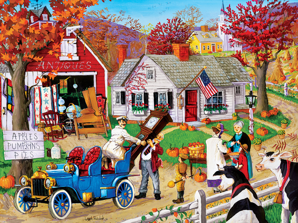 Fall Finds Nostalgic & Retro Jigsaw Puzzle