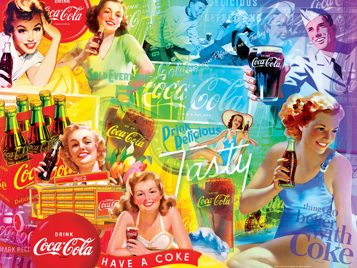 Coca-Cola Rainbow Nostalgic & Retro Jigsaw Puzzle