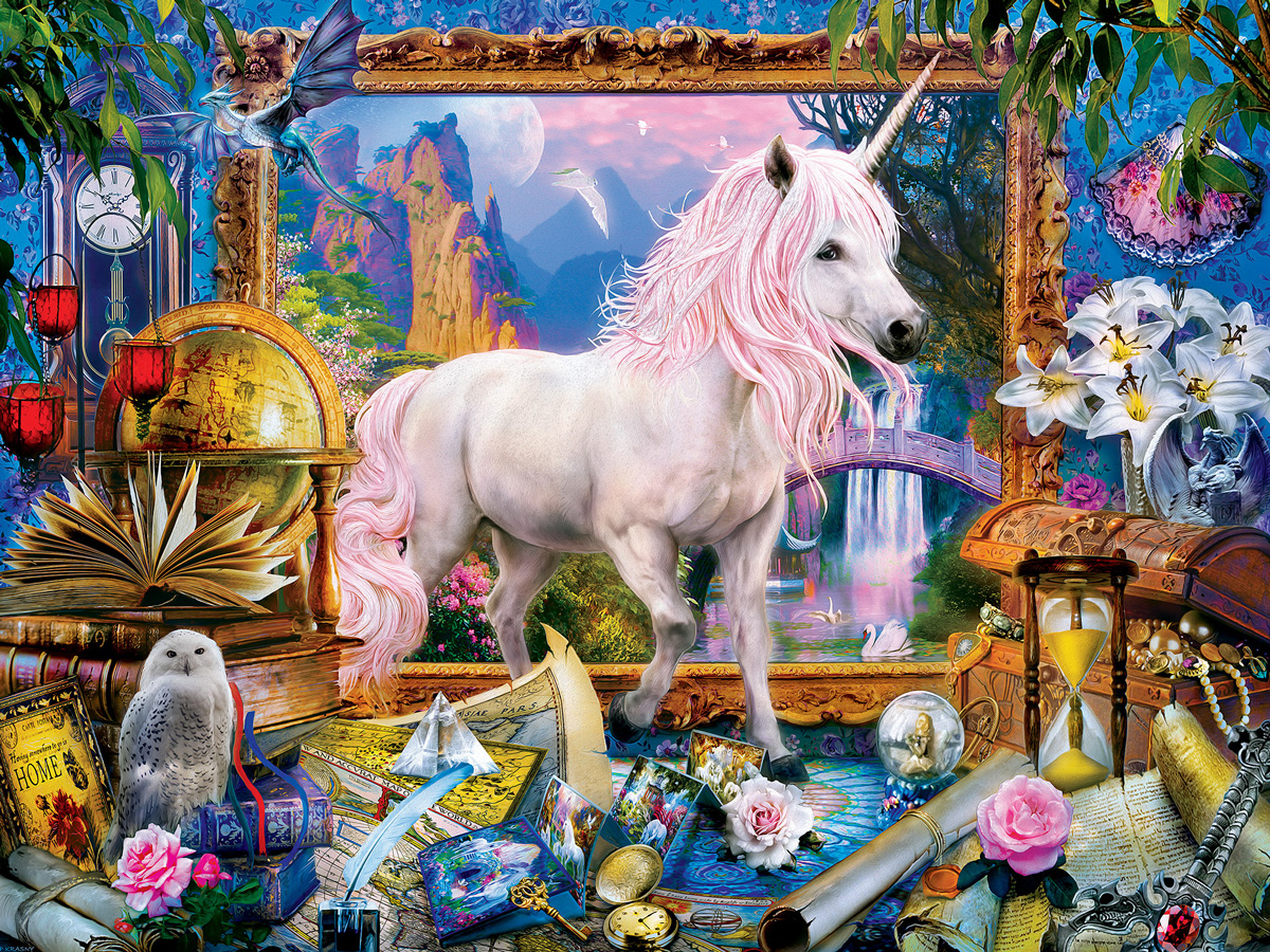 Unicorn on the Loose Unicorn Jigsaw Puzzle