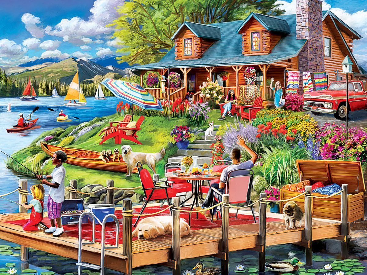 The Secluded Cabin Cabin & Cottage Jigsaw Puzzle