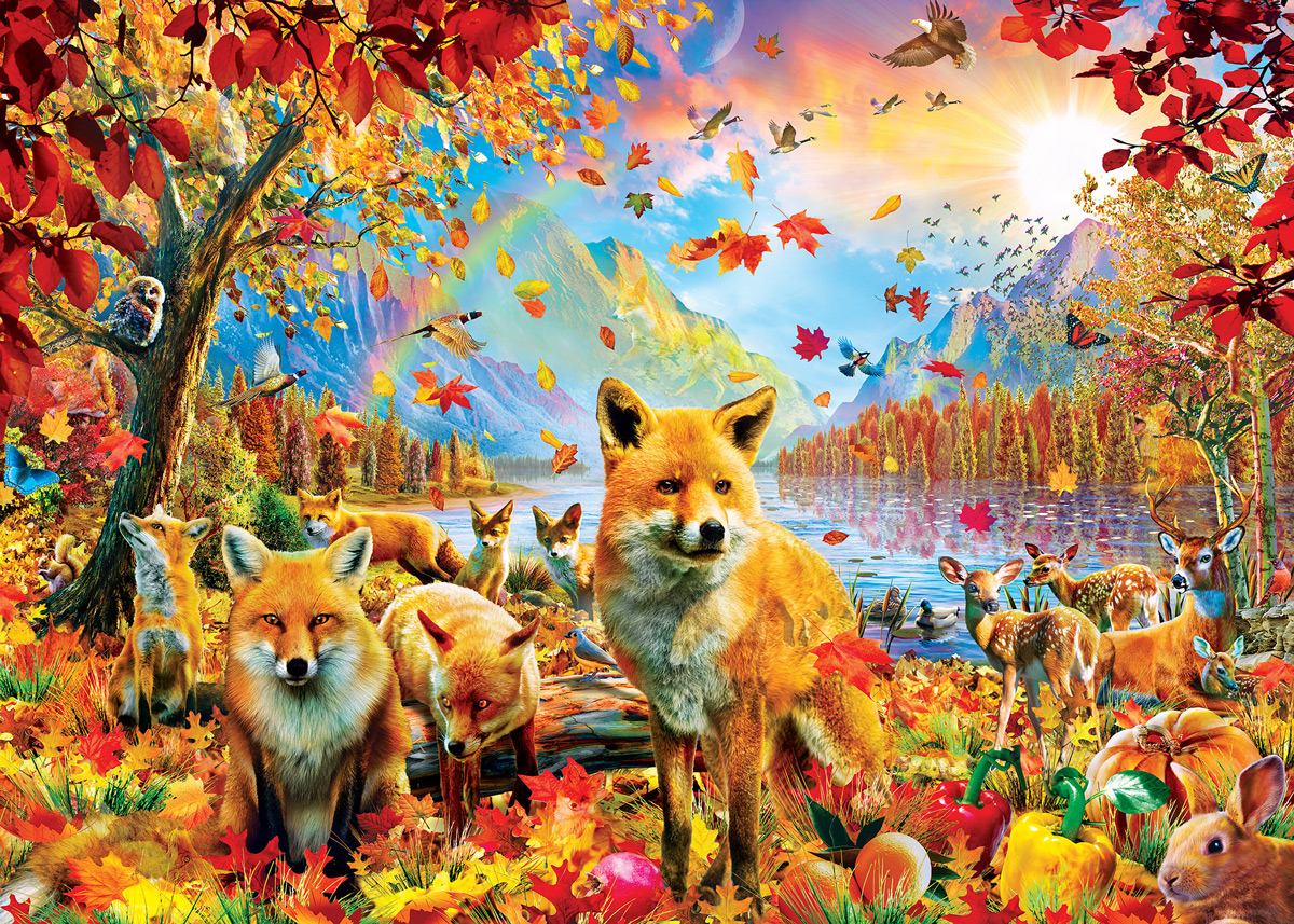 Foxes and Friends Animals Hidden Images