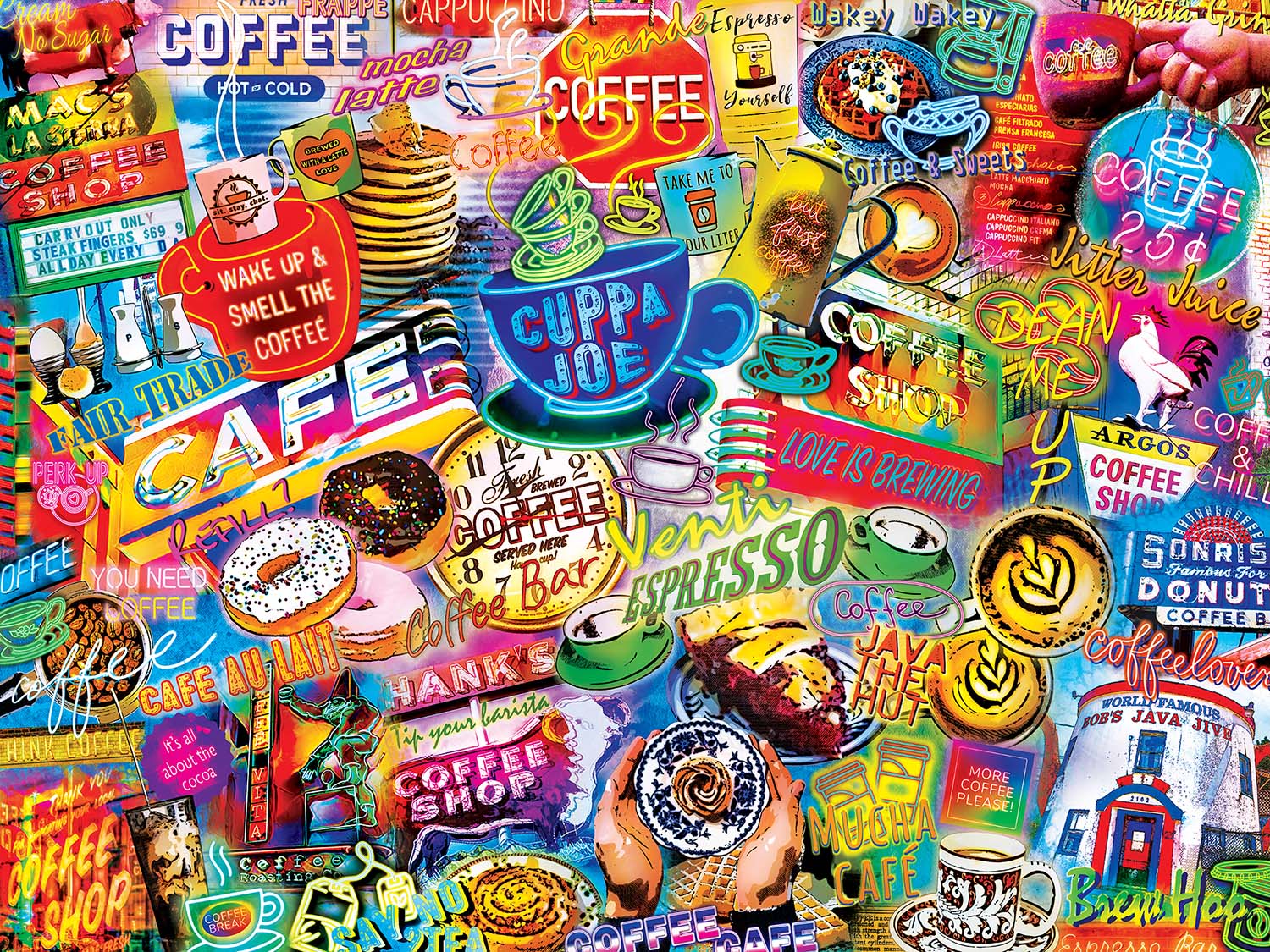 Good Eats - Coffee Klatch , 550 Pieces, MasterPieces | Puzzle Warehouse