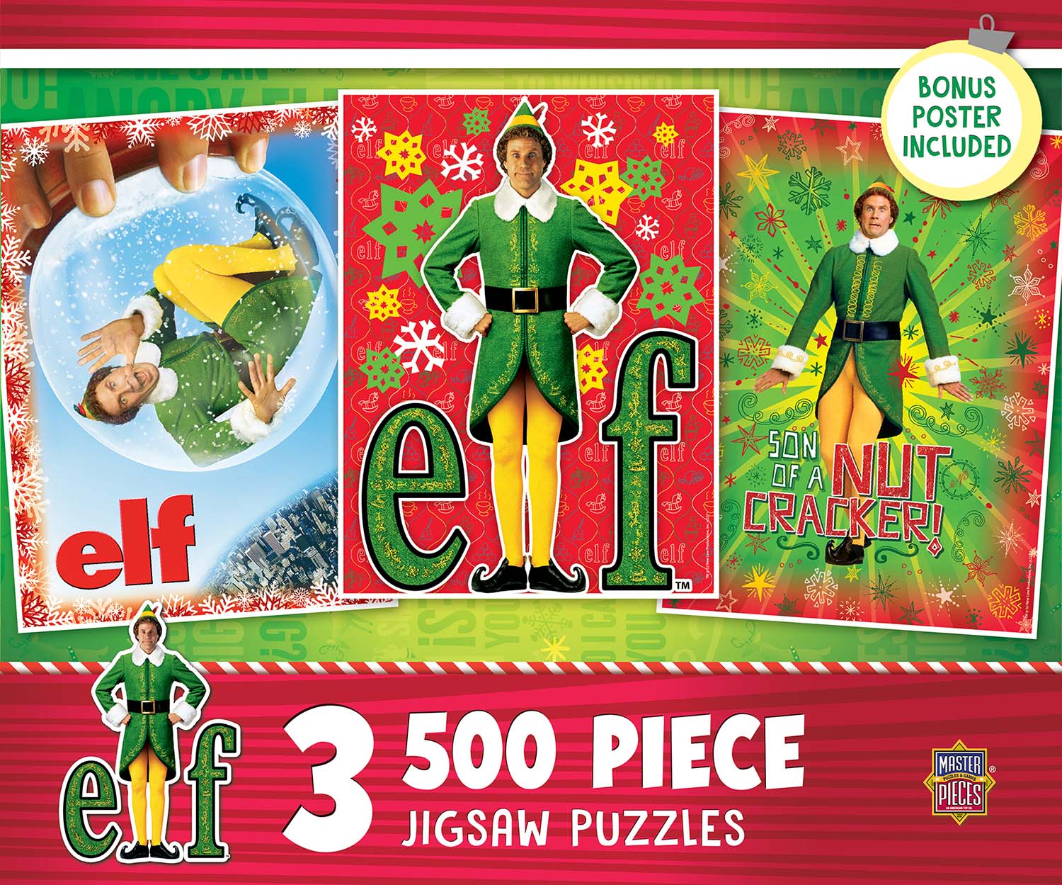 3 Pack - Elf 500 Piece Puzzles Movies & TV Multi-Pack