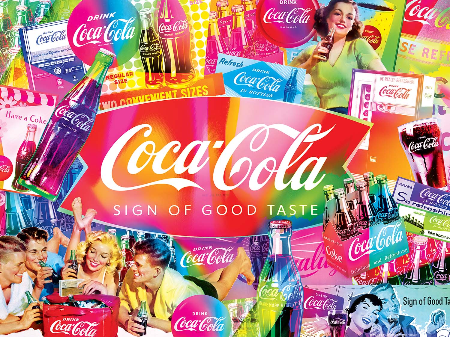Coca-Cola - Sign of Good Taste Food and Drink Jigsaw Puzzle