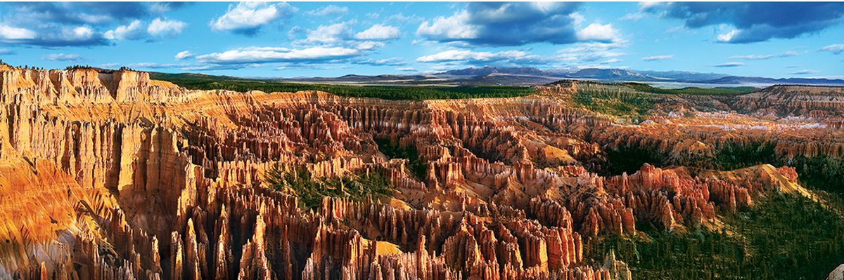 Bryce Canyon 1000pc Panoramic Jigsaw Puzzle by MasterPieces for sale online 