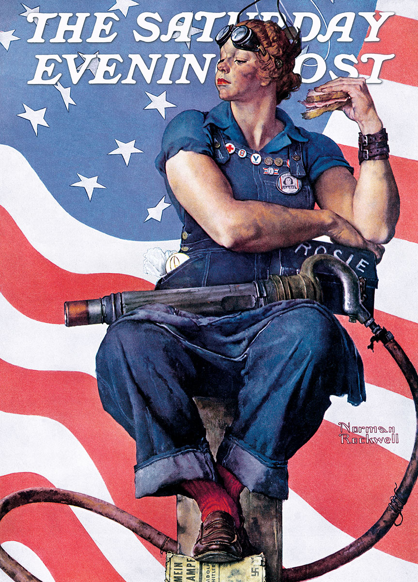 Rosie the Riveter Magazines and Newspapers Jigsaw Puzzle