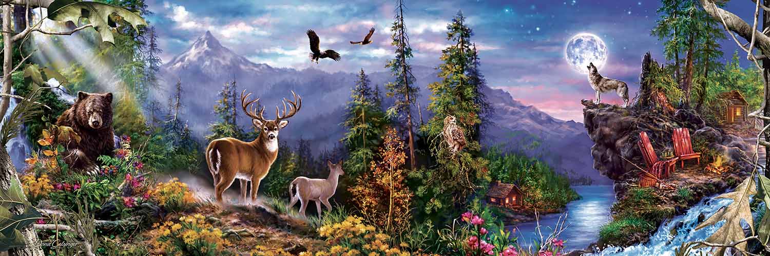 Real Tree Forest Animal Jigsaw Puzzle