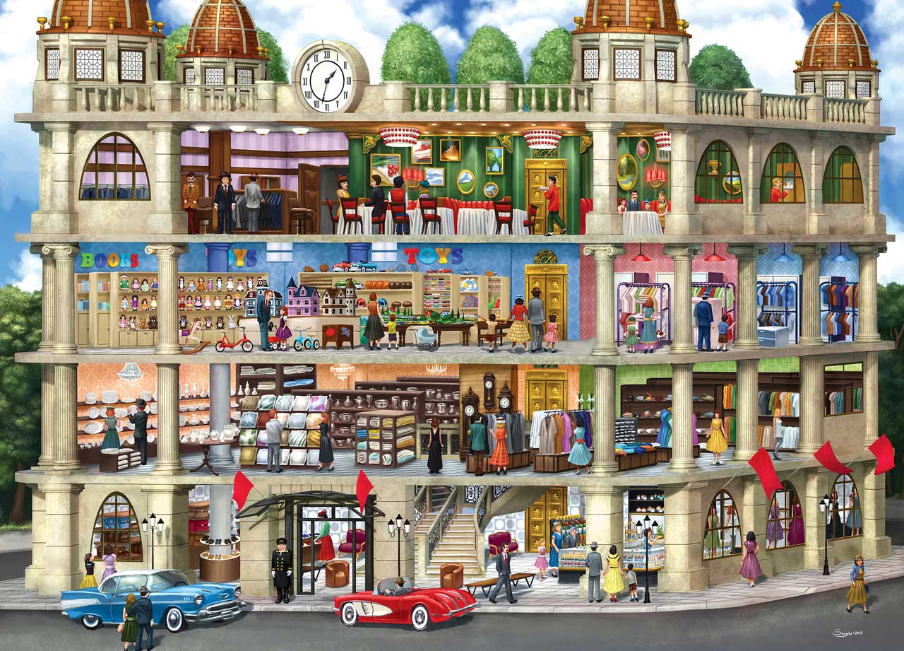 Fields Department Store (Inside Out) - Scratch and Dent Jigsaw Puzzle