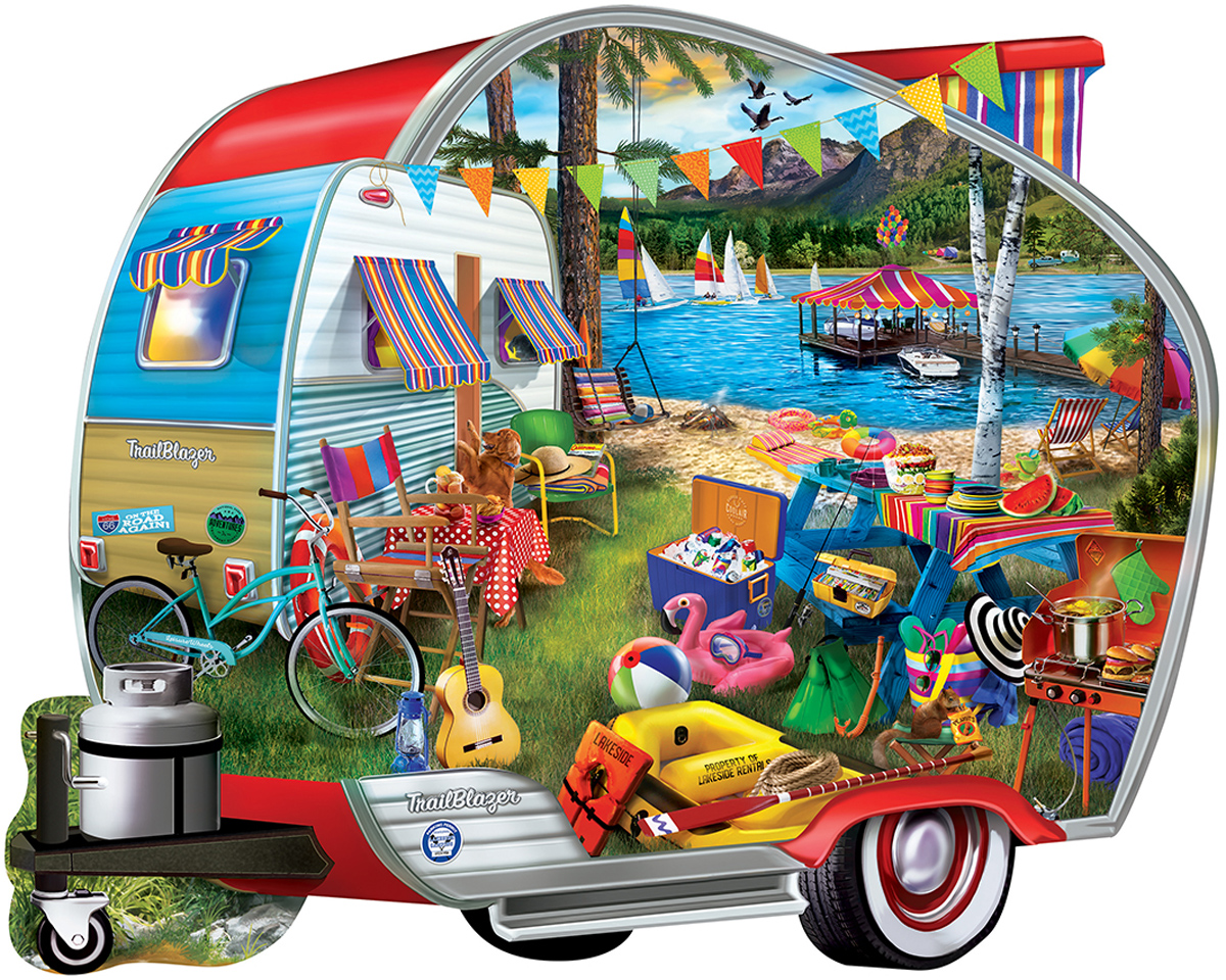 Happy Campers - Scratch and Dent Travel Shaped Puzzle