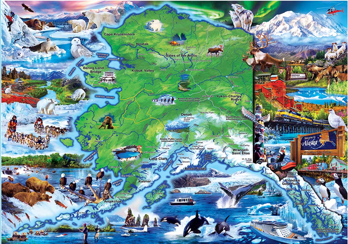 Alaska Maps & Geography Jigsaw Puzzle