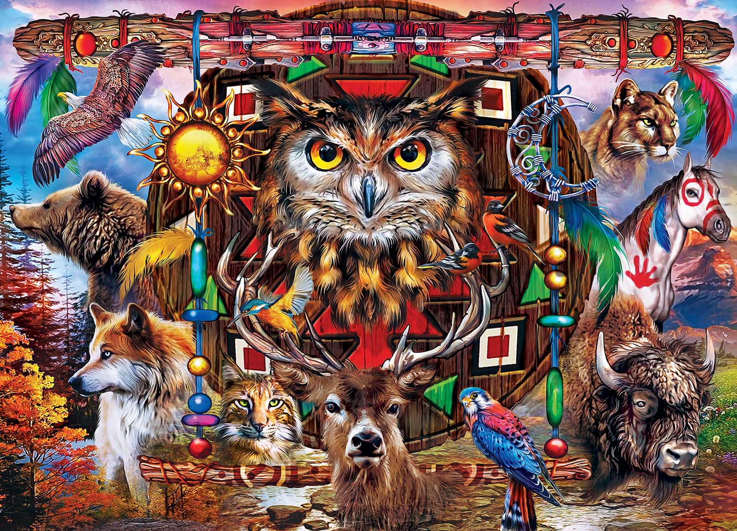 Spirit Animals, 1000 Pieces, MasterPieces | Puzzle Warehouse