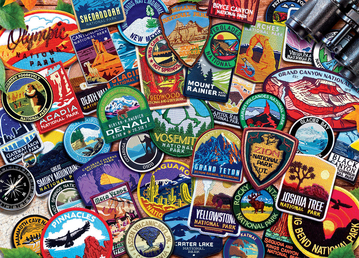 Patches National Parks Jigsaw Puzzle