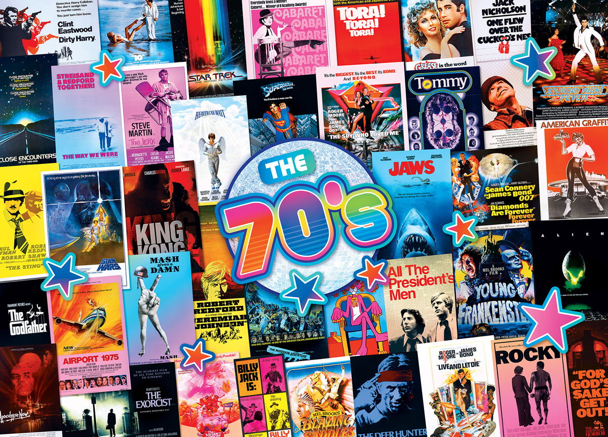 Blockbuster Movies 70's Movies / Books / TV Jigsaw Puzzle