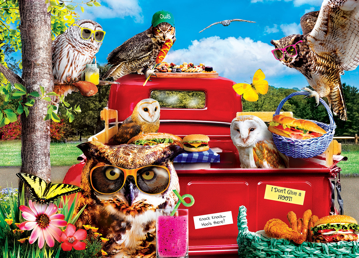 Tailgate at the Park Birds Jigsaw Puzzle